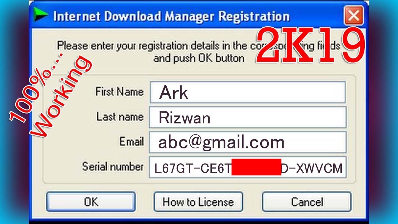 download idm serial key 100 working